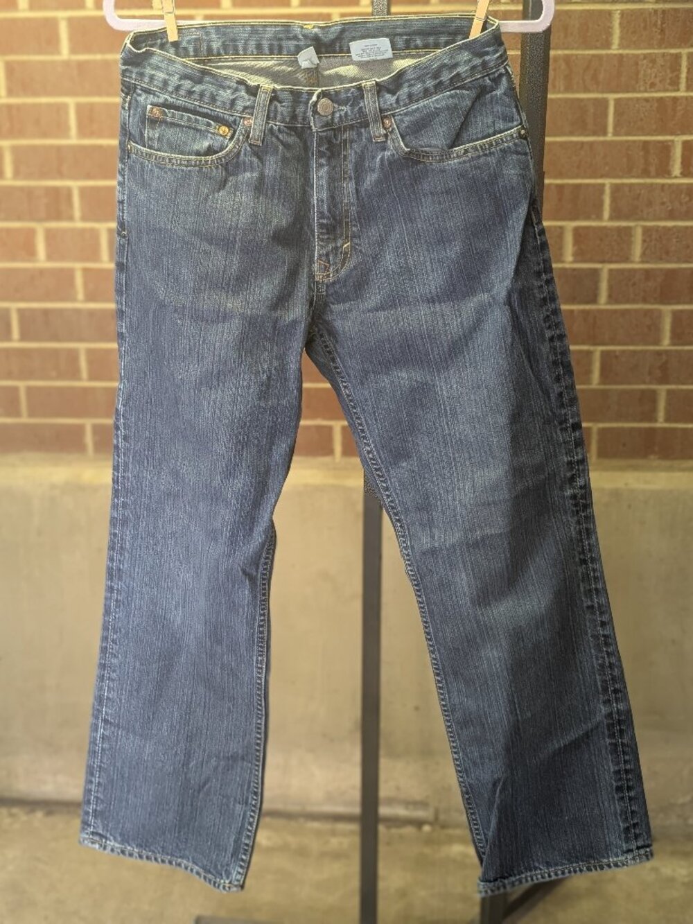 Banana Republic Straight Leg Jeans Men's 31x30 Medium Wash 100% Cotton Denim Pan